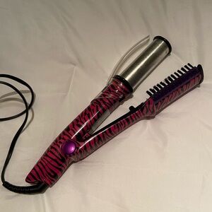 Pink and Black Zebra Hair Instyler